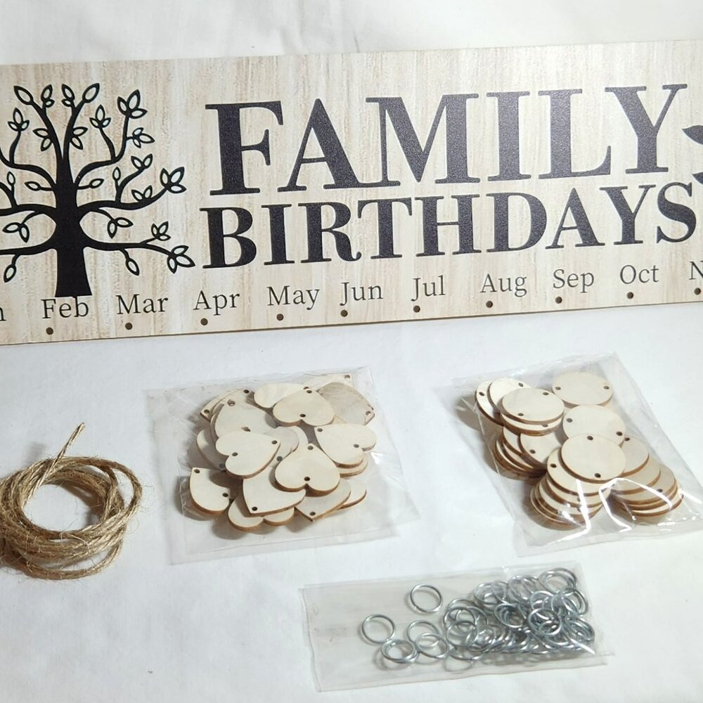 Family birthday board DIY individual celebration NEW